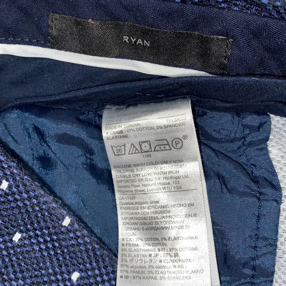 BANANA Republic navy Swiss dot size 2 long pants with pockets - Picture 5 of 9